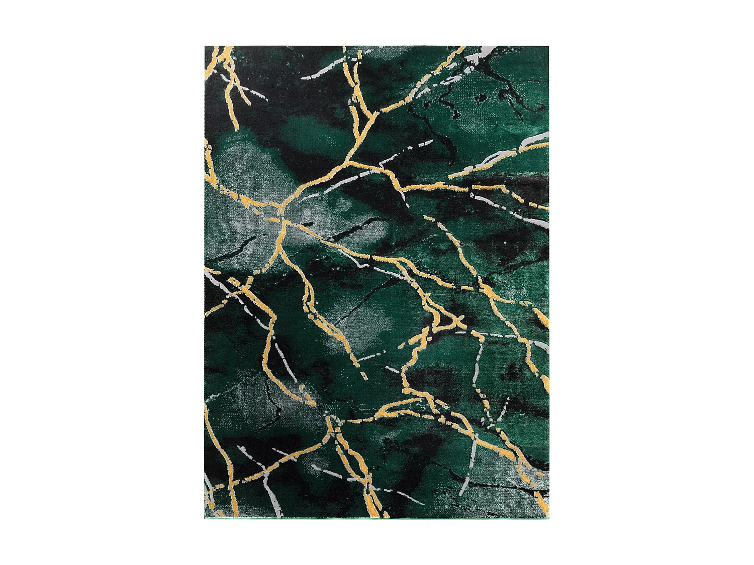 Tapis EMERALD exclusif 1018 glamour, élégant marbre bouteille verte  240x330 cm