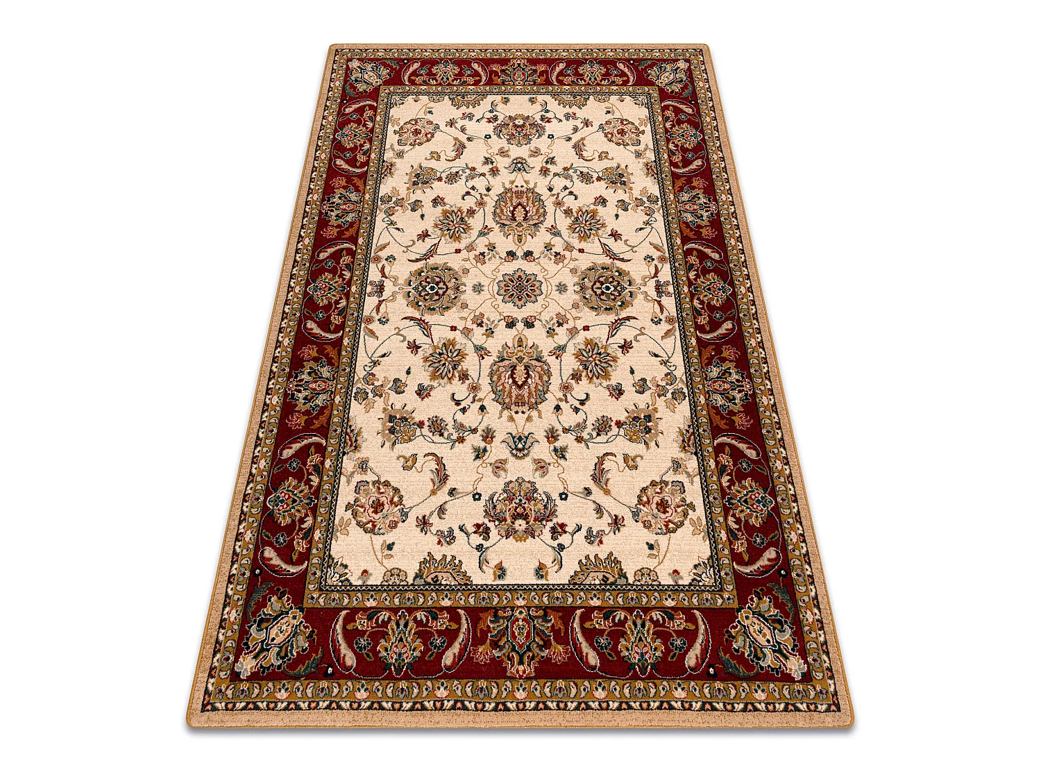 Tapis en laine POLONIA TARI rubis léger 235x350 cm