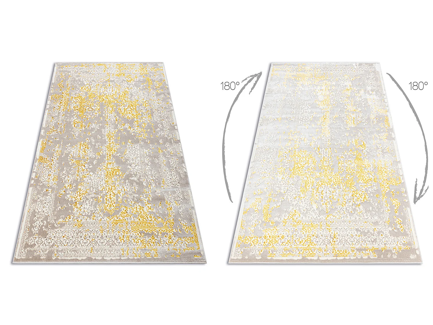 Tapijt CORE 3807 Ornament Vintage - structureel, twee lagen vlies, bei 160x220 cm