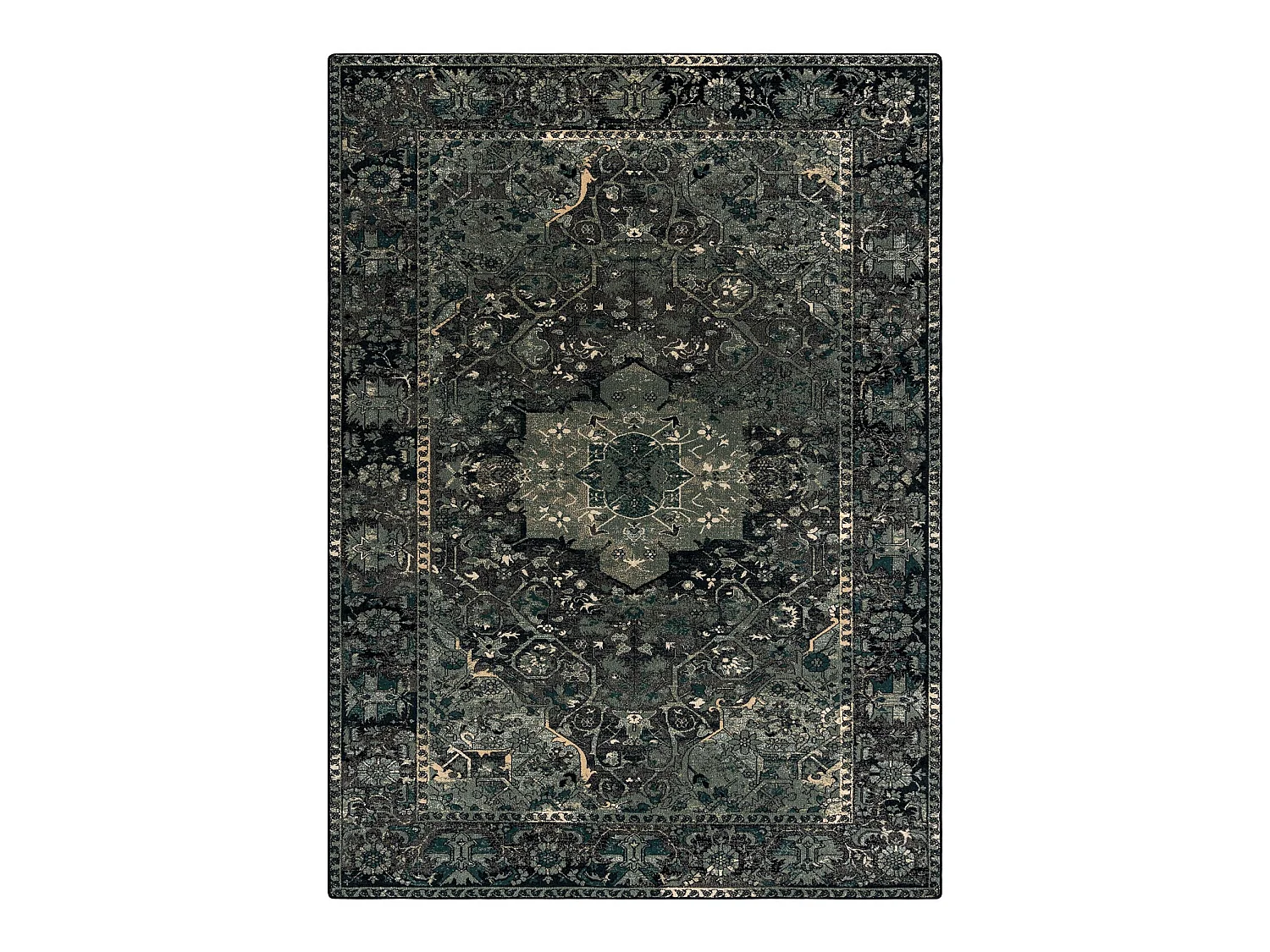 tapijt POLONIA Dukato Ornament iron groen  170x235 cm
