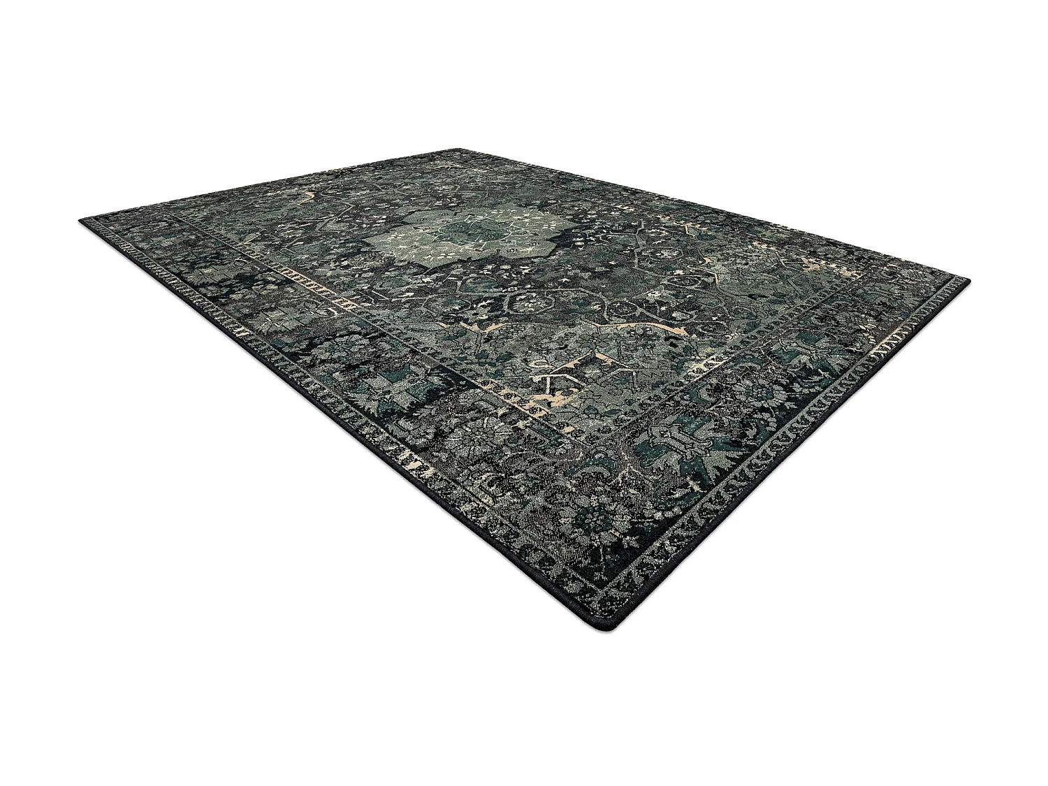 tapijt POLONIA Dukato Ornament iron groen  170x235 cm