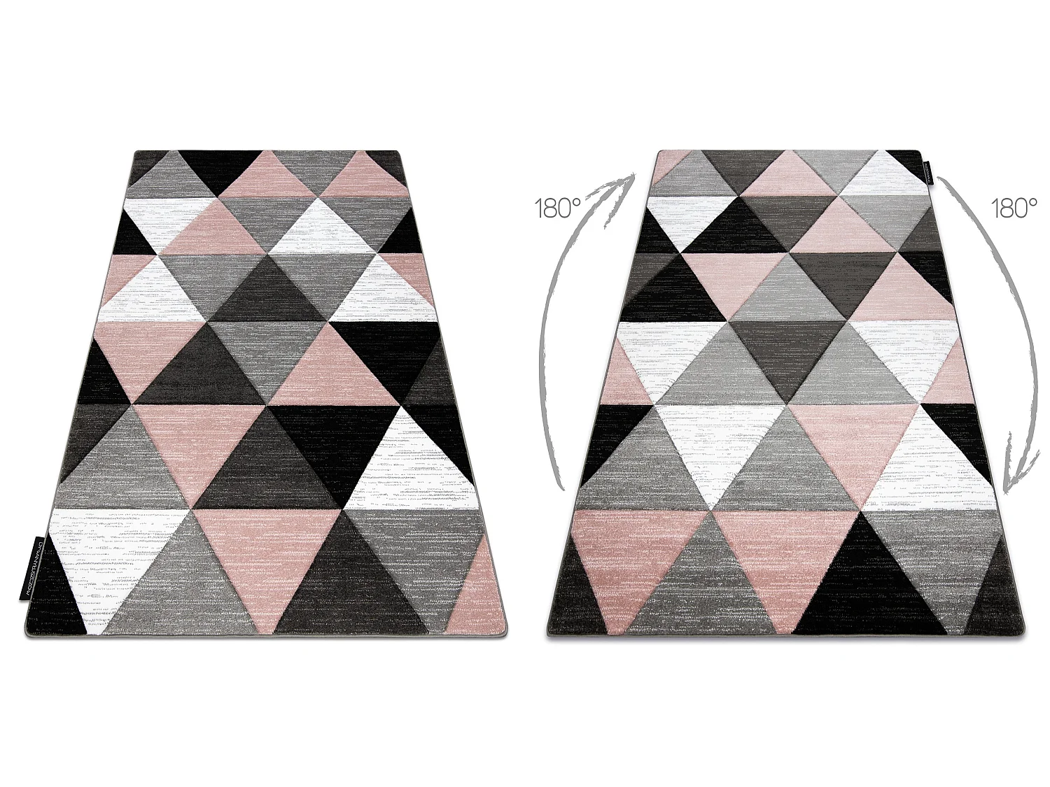 Tapis ALTER Rino triangle rose 180x270 cm