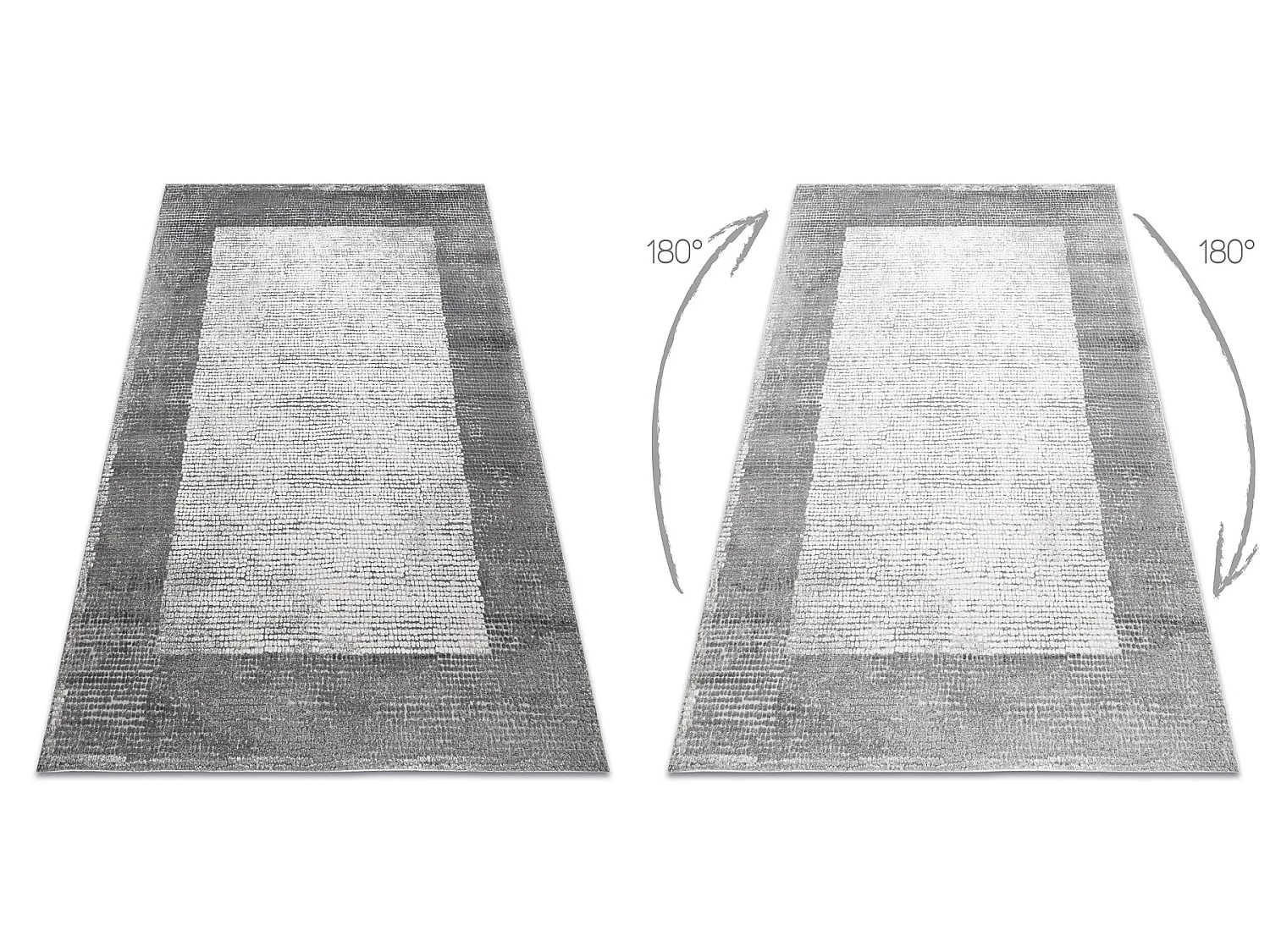 Tapijt NOBLE modern 9730 65 Kader vintage gewreven - Structureel, twee 240x330 cm