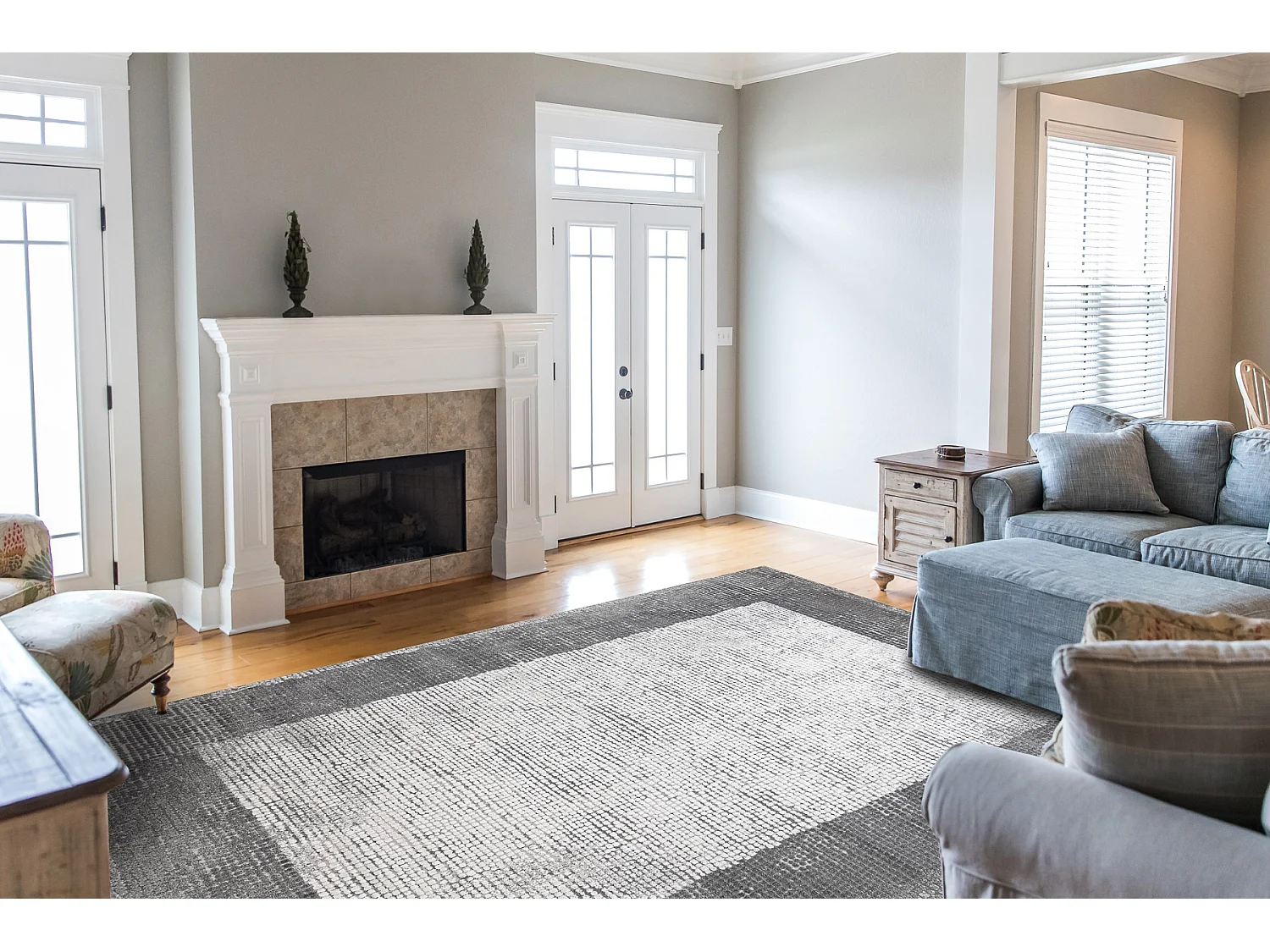 Tapijt NOBLE modern 9730 65 Kader vintage gewreven - Structureel, twee 240x330 cm