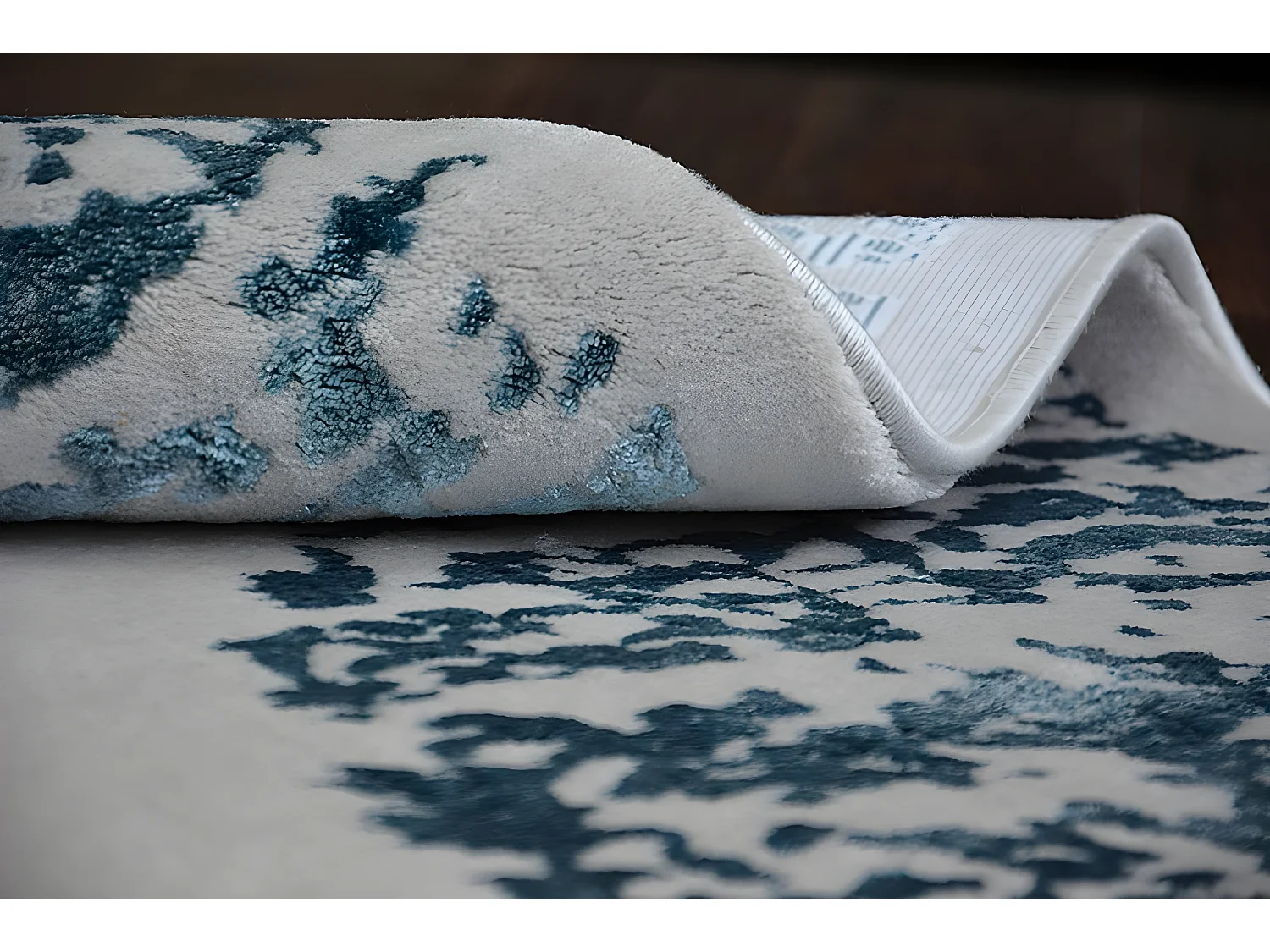 Tapijt ACRYL MANYAS 0917 zilver/Blauw 200x300 cm