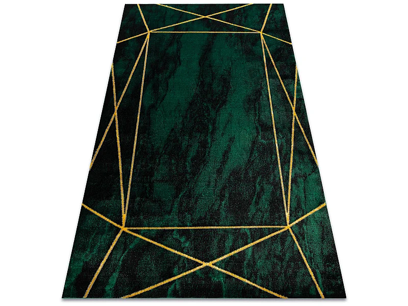 Dywan EMERALD ekskluzywny 1022 glamour, stylowy geometryczny, marmur b 240x330 cm