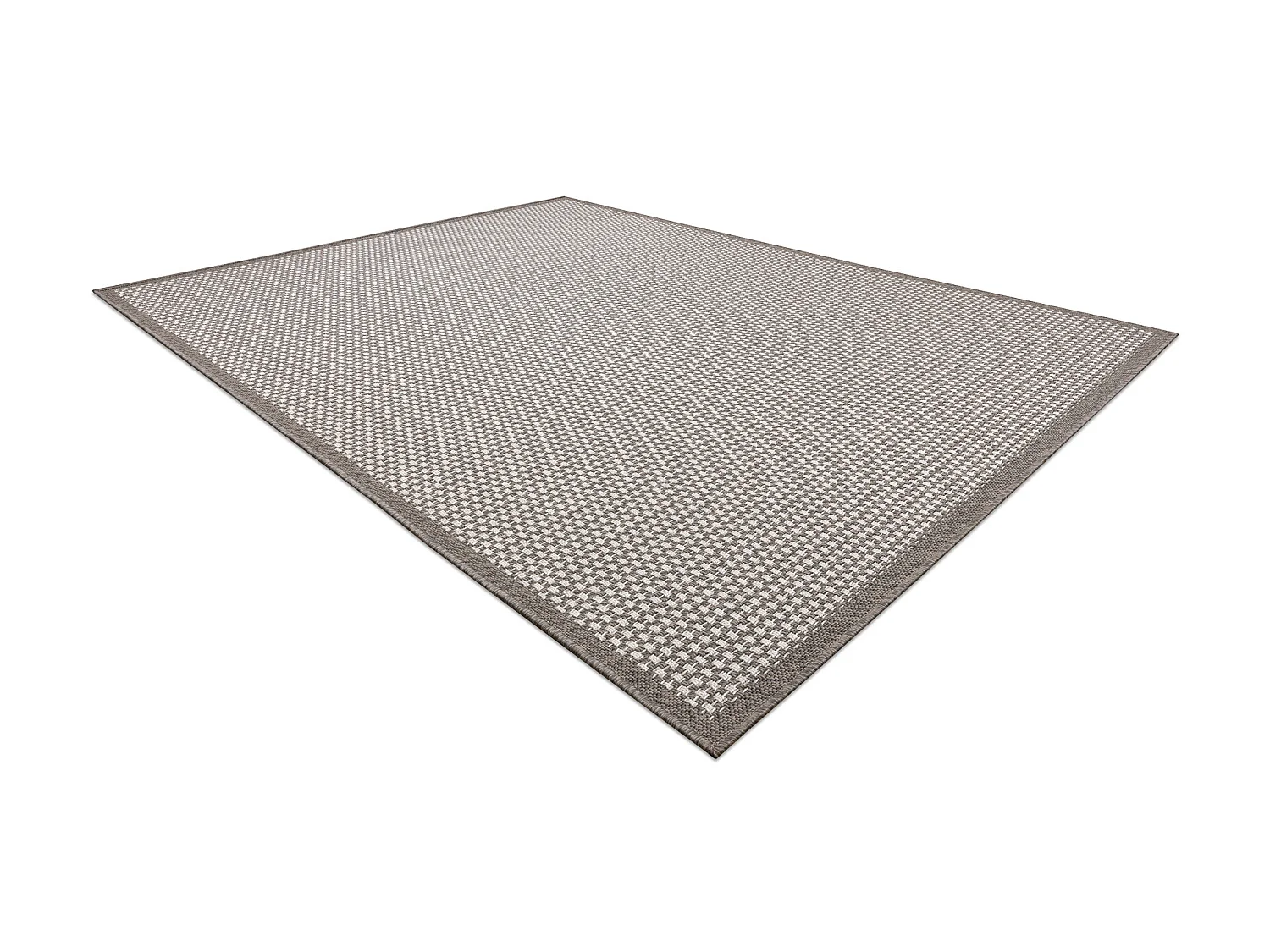 Sisal tapijt SISAL BORDERO 2907 plat te weven taupe / crème 160x220 cm