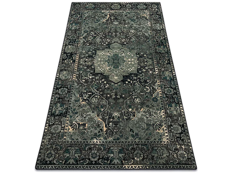 Dywan wełniany POLONIA Dukato Ornament iron zielony 200x300 cm