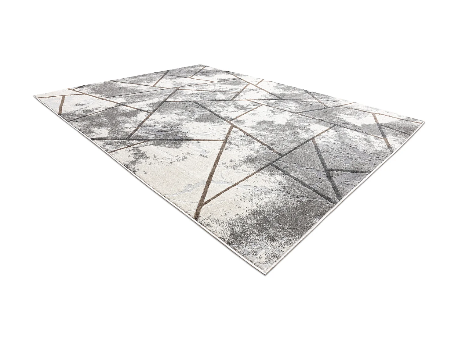 Tapijt NOBLE modern 1518 67 Versleten , geometrisch , Structureel, twe 160x220 cm