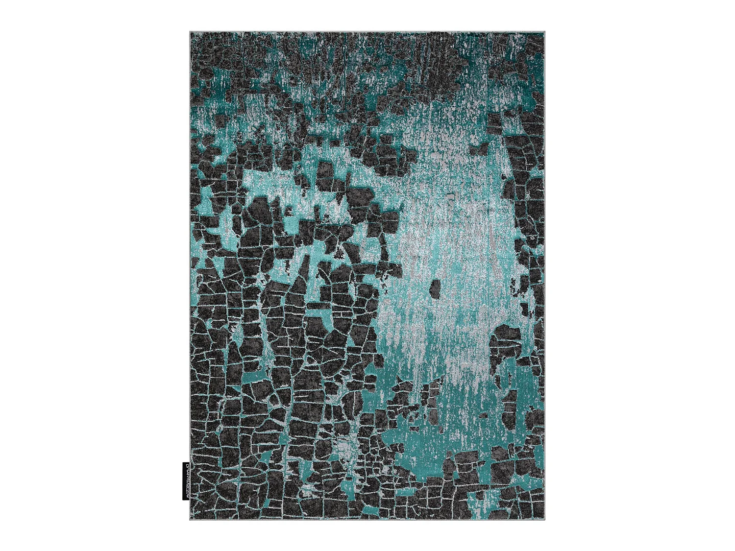 Tapis DE LUXE moderne 2079 vintage - Structural vert / anthracite 160x220 cm