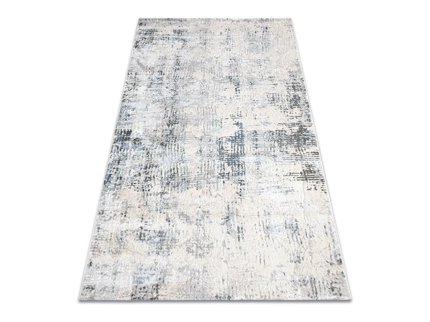 Tapijt ACRYL ELITRA 6202 Abstractie gewreven ivoor / blauw 200x300 cm