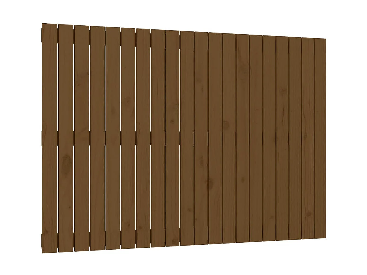 Tête de lit murale Marron miel 127,5x3x90 cm Bois massif de pin POI16031 BonneVie Meuble