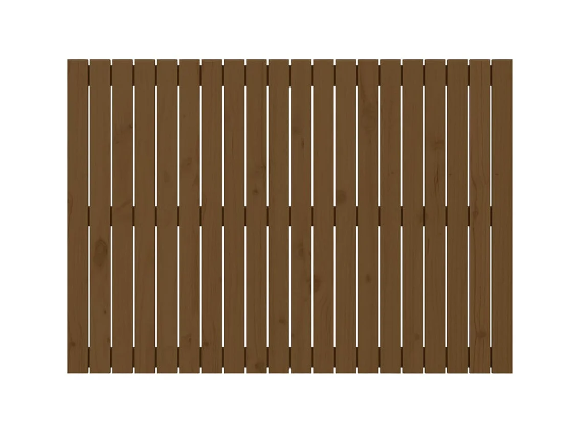 Cabeceira de parede 127,5x3x90 cm pinho maciço castanho-mel PT726507