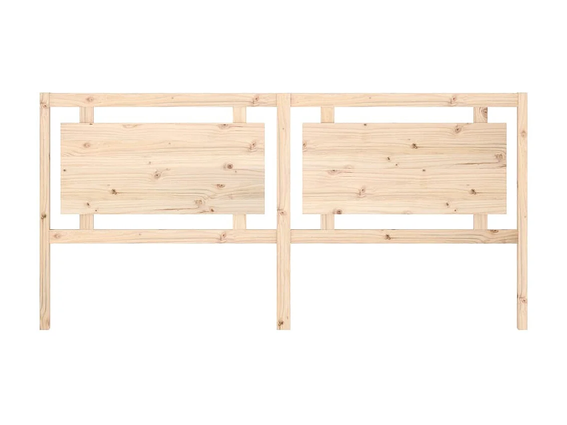 Tête de lit 205,5x4x100 cm Bois massif de pin POI65295 BonneVie Meuble