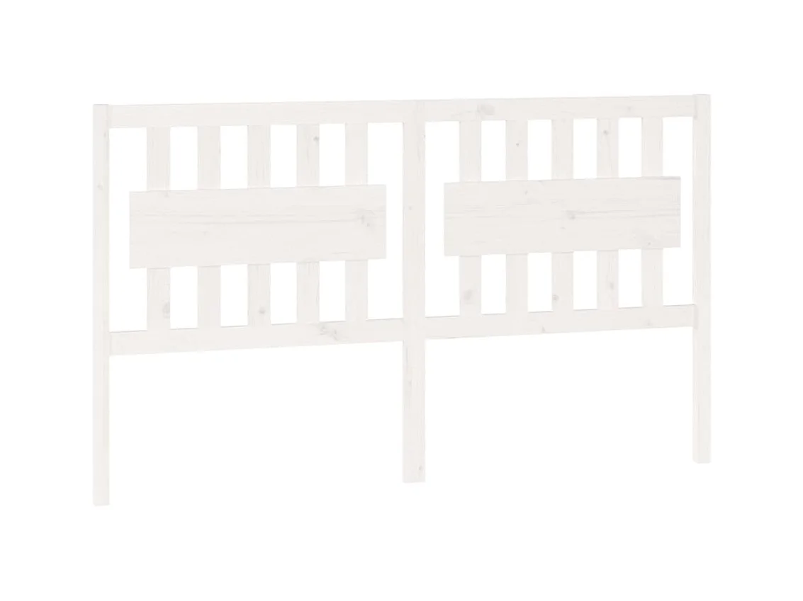 Testiera | Testata del letto per Letto Bianca 155,5x4x100 cm Legno Massello di Pino