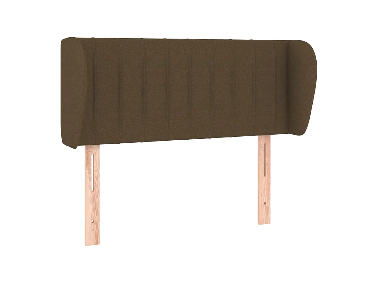Tête de lit avec oreilles Marron foncé 93x23x78/88 cm Tissu POI34567 BonneVie Meuble