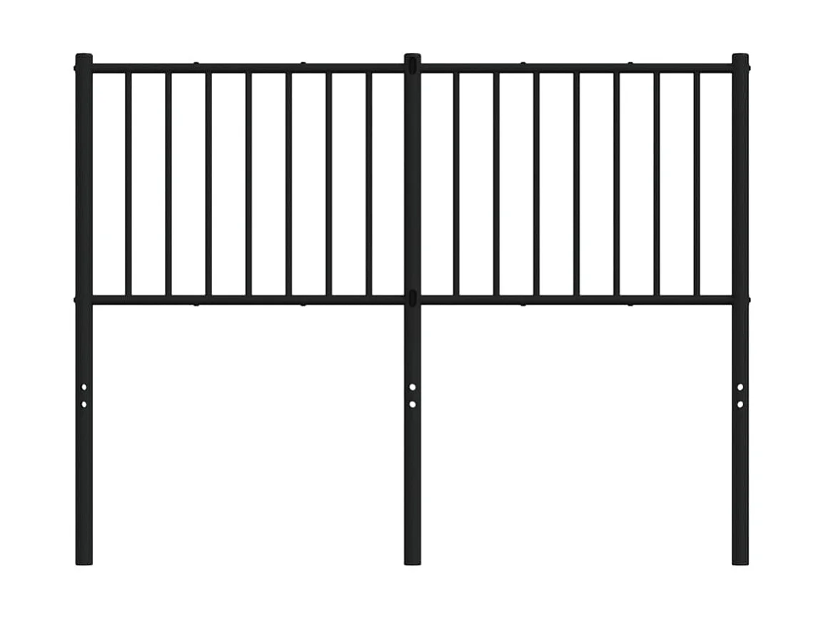 Tête de lit métal noir 120 cm POI78863 BonneVie Meuble