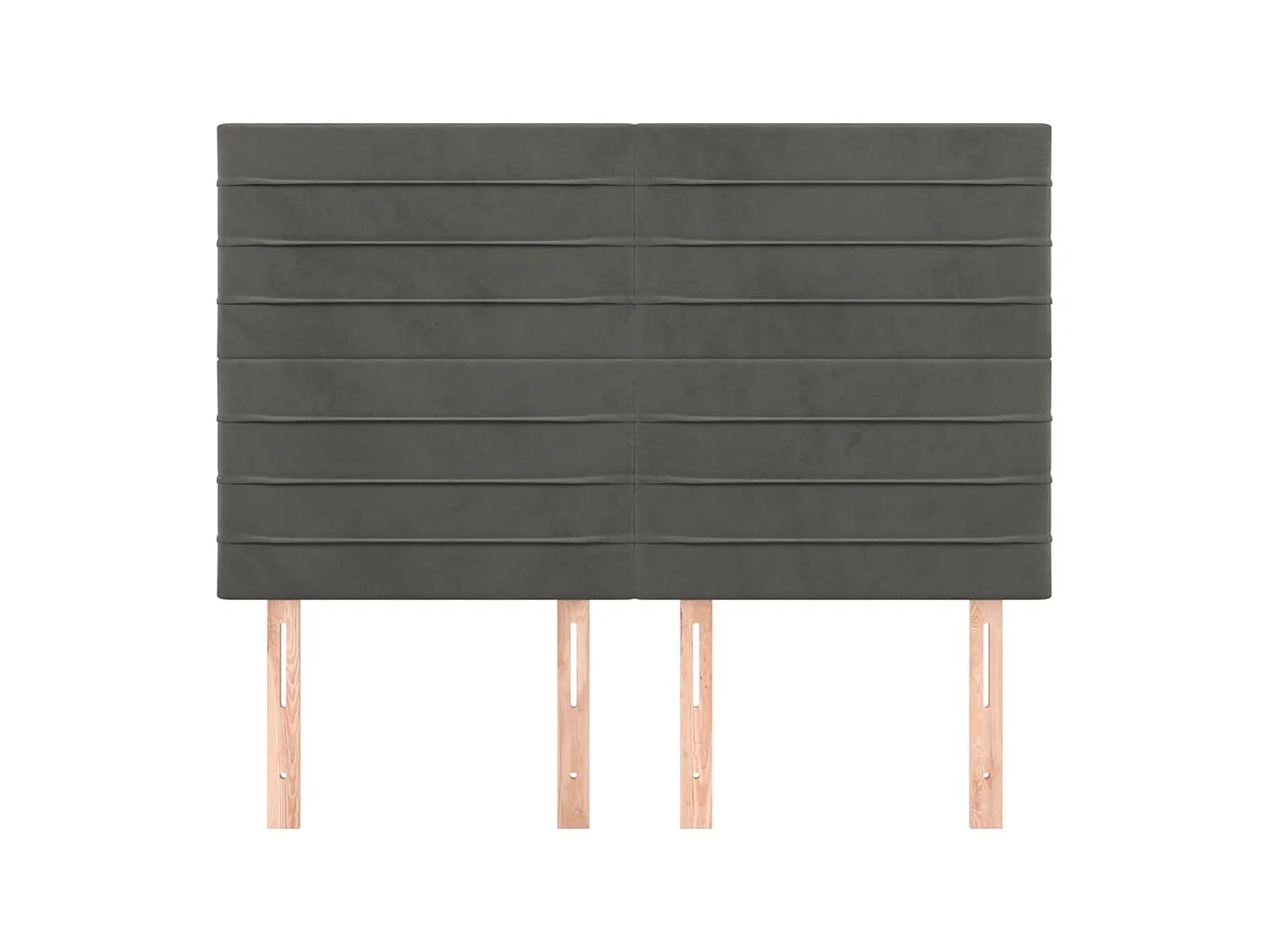 Kopfteil,Bettkopfteile 4 Stk. Dunkelgrau 72x5x78/88 cm Samt -gkd739607