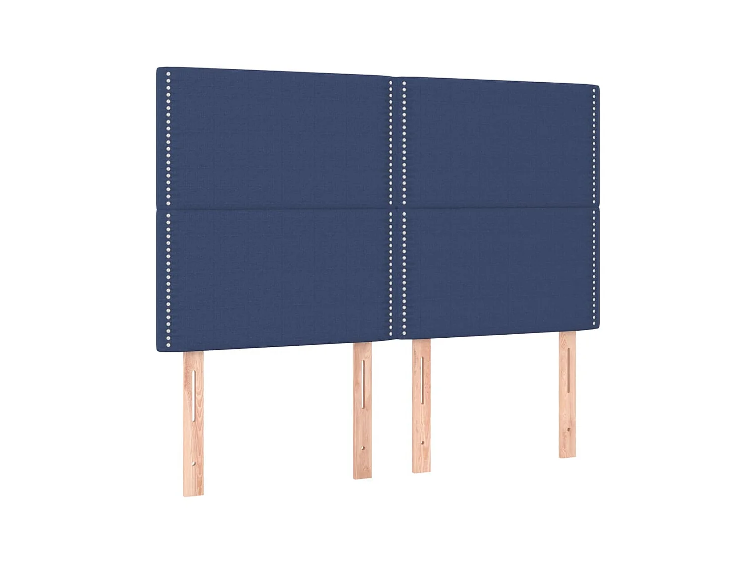Têtes de lit 4 pcs Bleu 72x5x78/88 cm Tissu POI45036 BonneVie Meuble