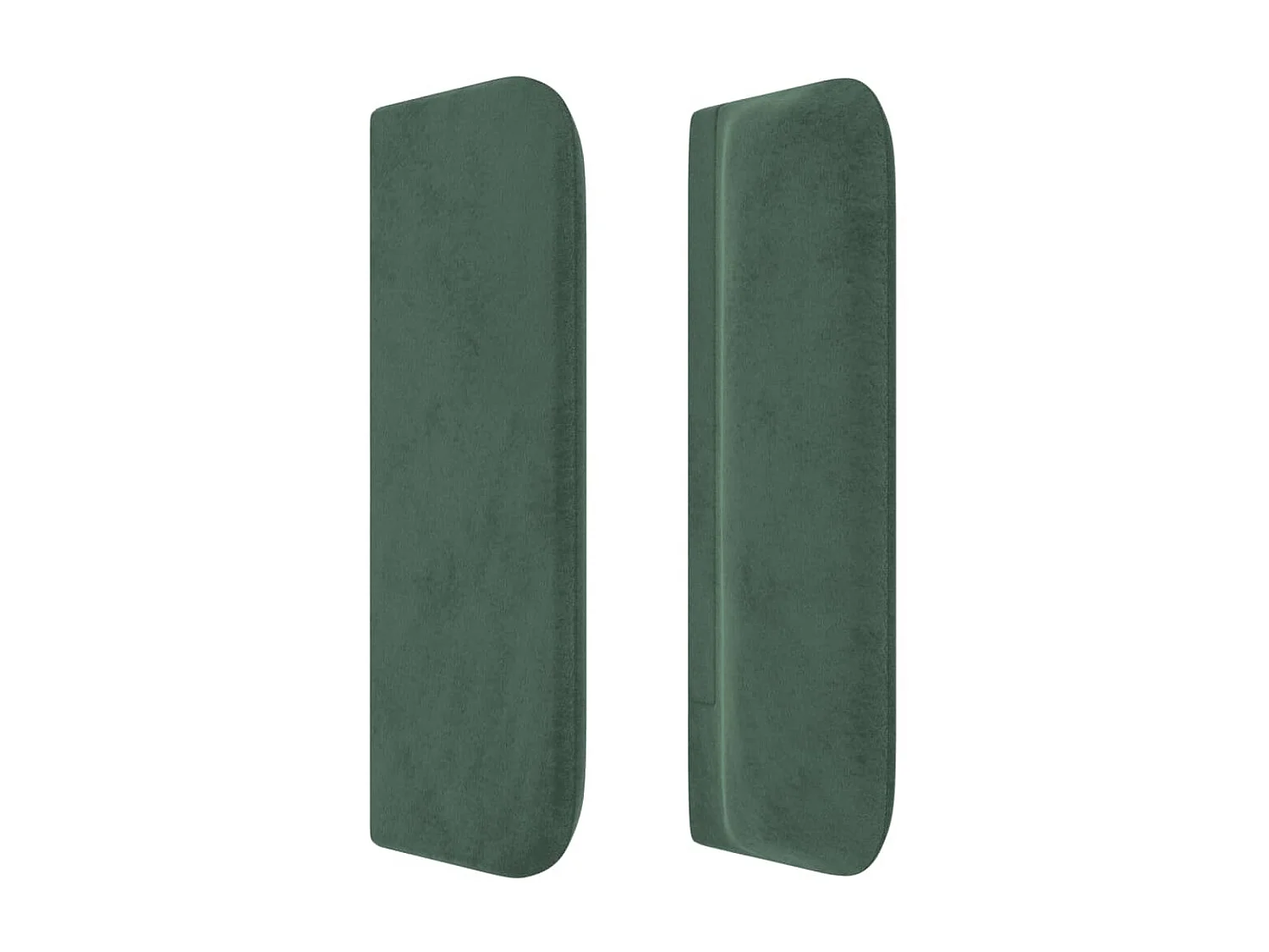 Kopfteil,Bettkopfteil mit Ohren Dunkelgrün 183x16x78/88 cm Samt -gkd607116