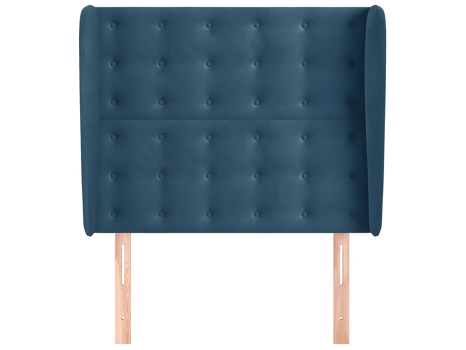 Kopfteil,Bettkopfteil mit Ohren Dunkelblau 103x23x118/128 cm Samt -gkd112083