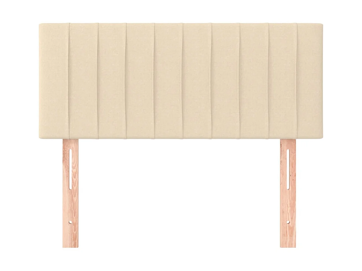 Testiera | Testata del letto Crema 100x5x78/88 cm in Tessuto