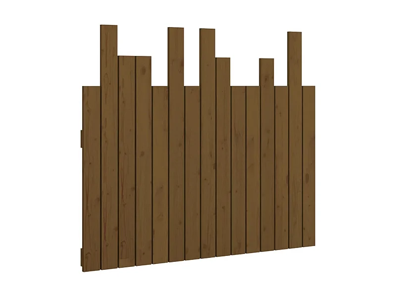 Cabeceira de parede 95,5x3x80 cm pinho maciço castanho-mel PT242414