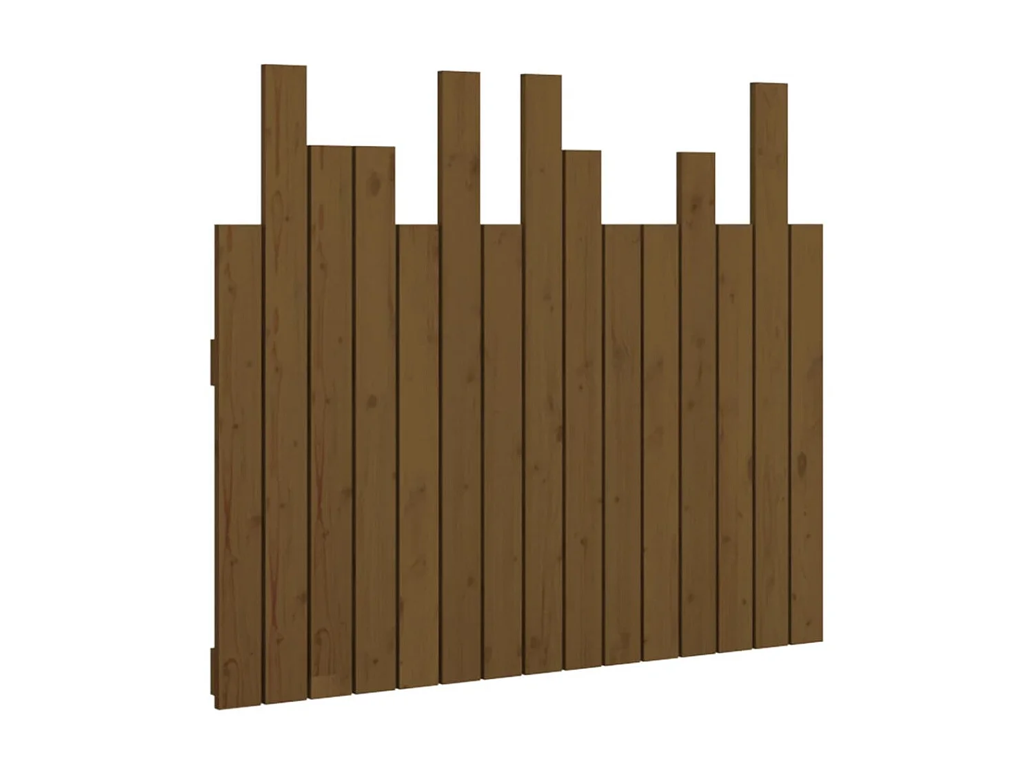 Tête de lit murale Marron miel 95,5x3x80 cm Bois massif de pin POI73127 BonneVie Meuble