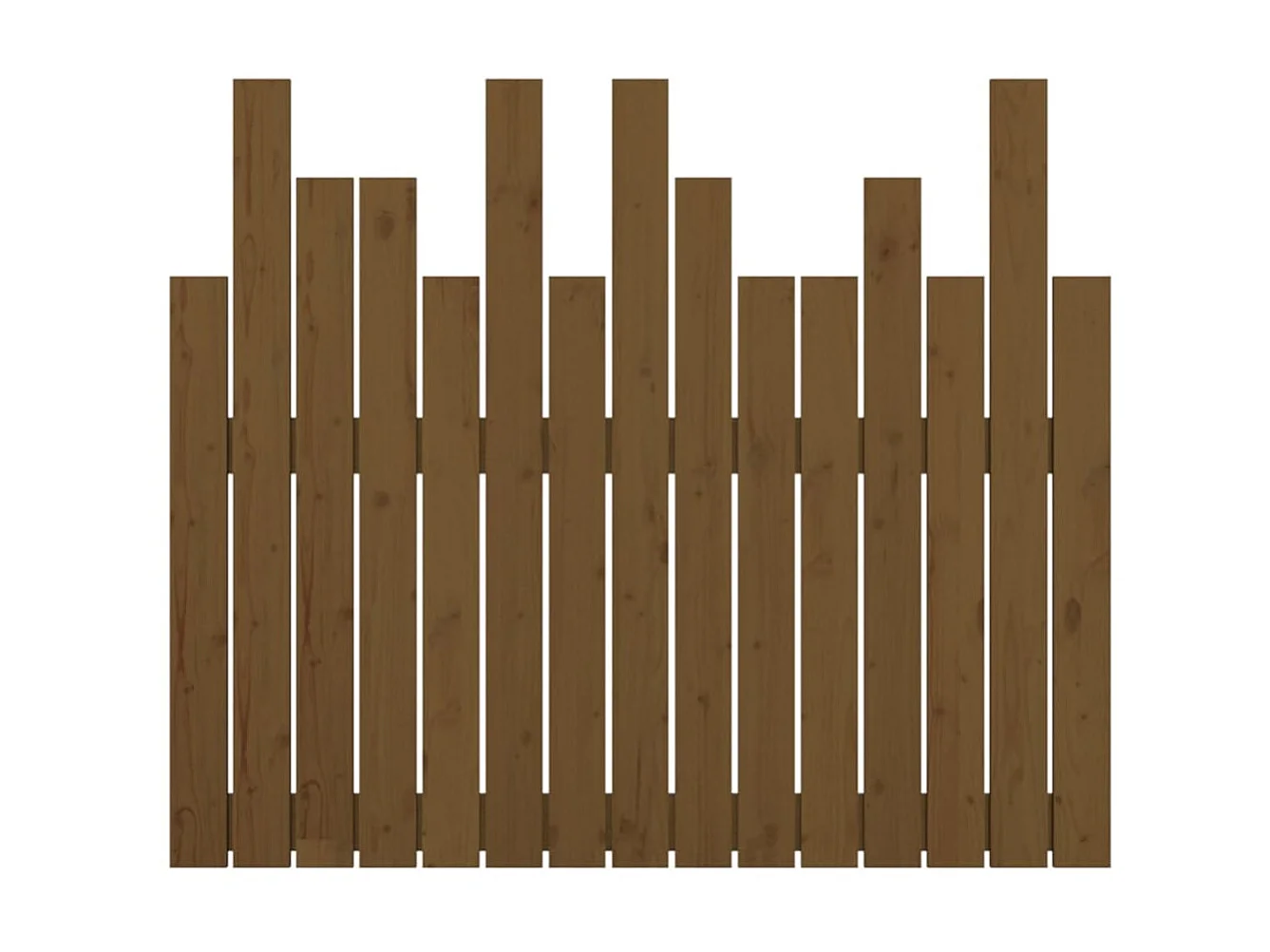 Tête de lit murale Marron miel 95,5x3x80 cm Bois massif de pin POI73127 BonneVie Meuble