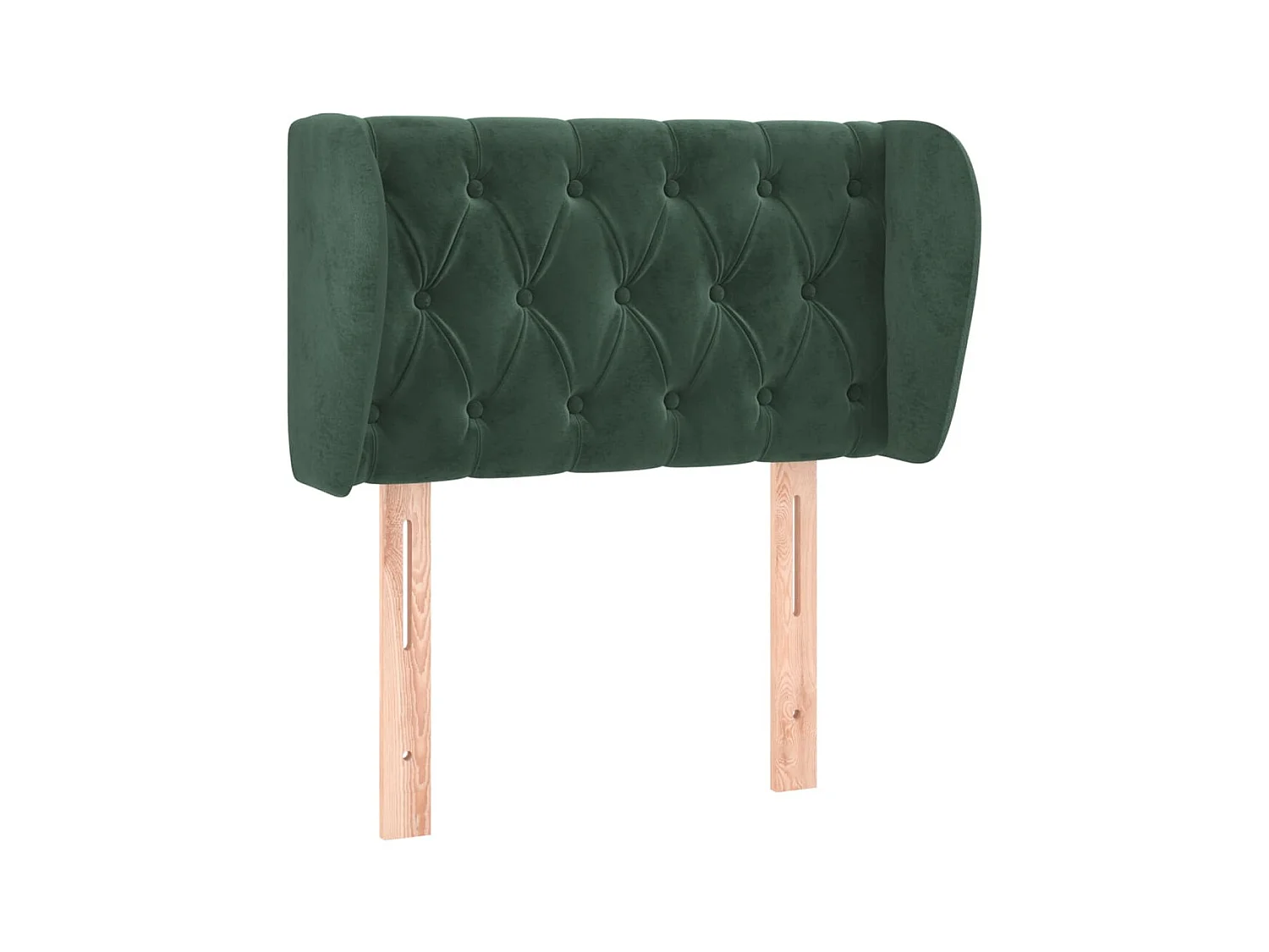 Testiera | Testata del letto ad Orecchio Verde Scuro 83x23x78/88 cm in Velluto