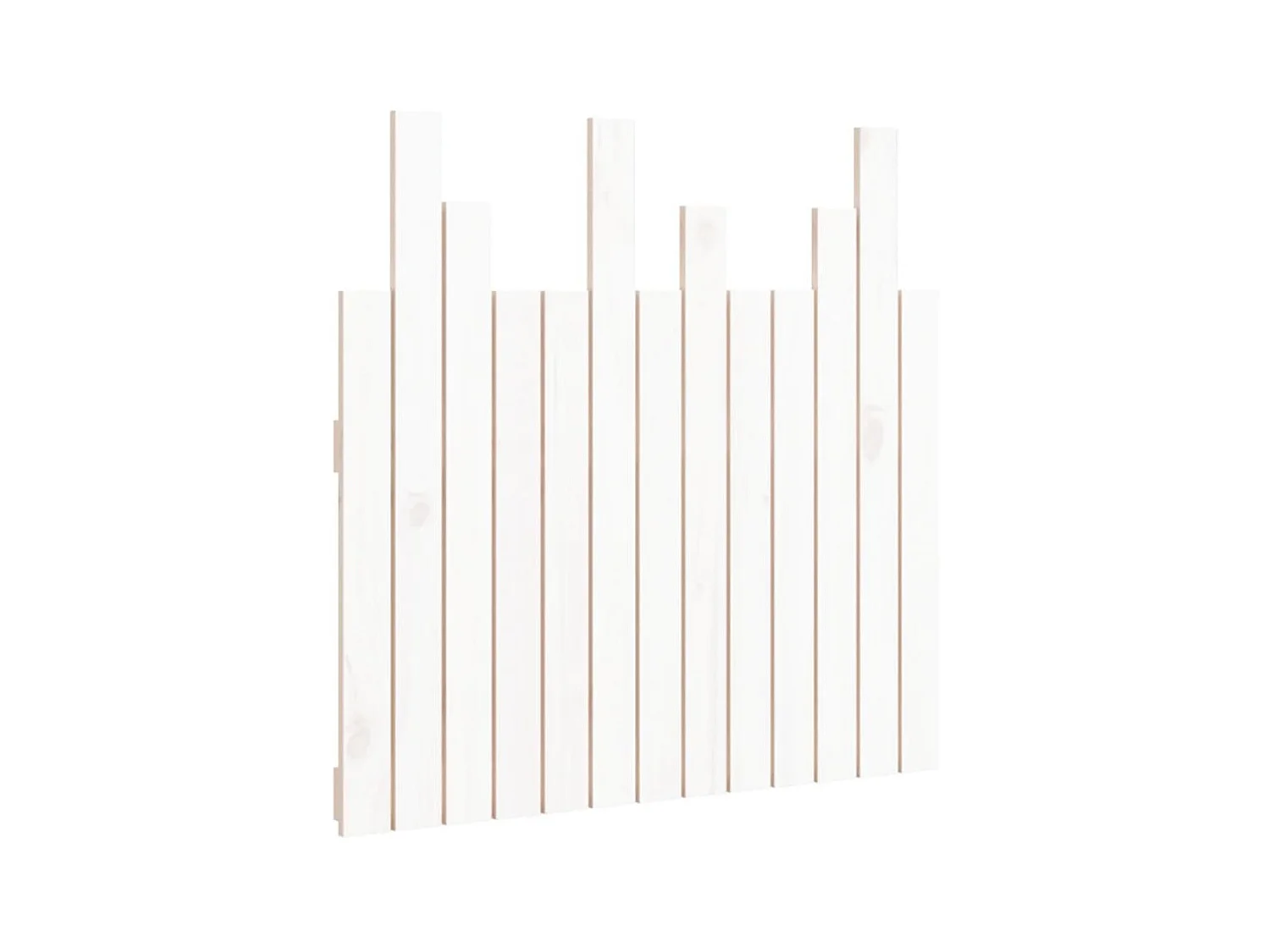 Tête de lit murale Blanc 82,5x3x80 cm Bois massif de pin POI71819 BonneVie Meuble