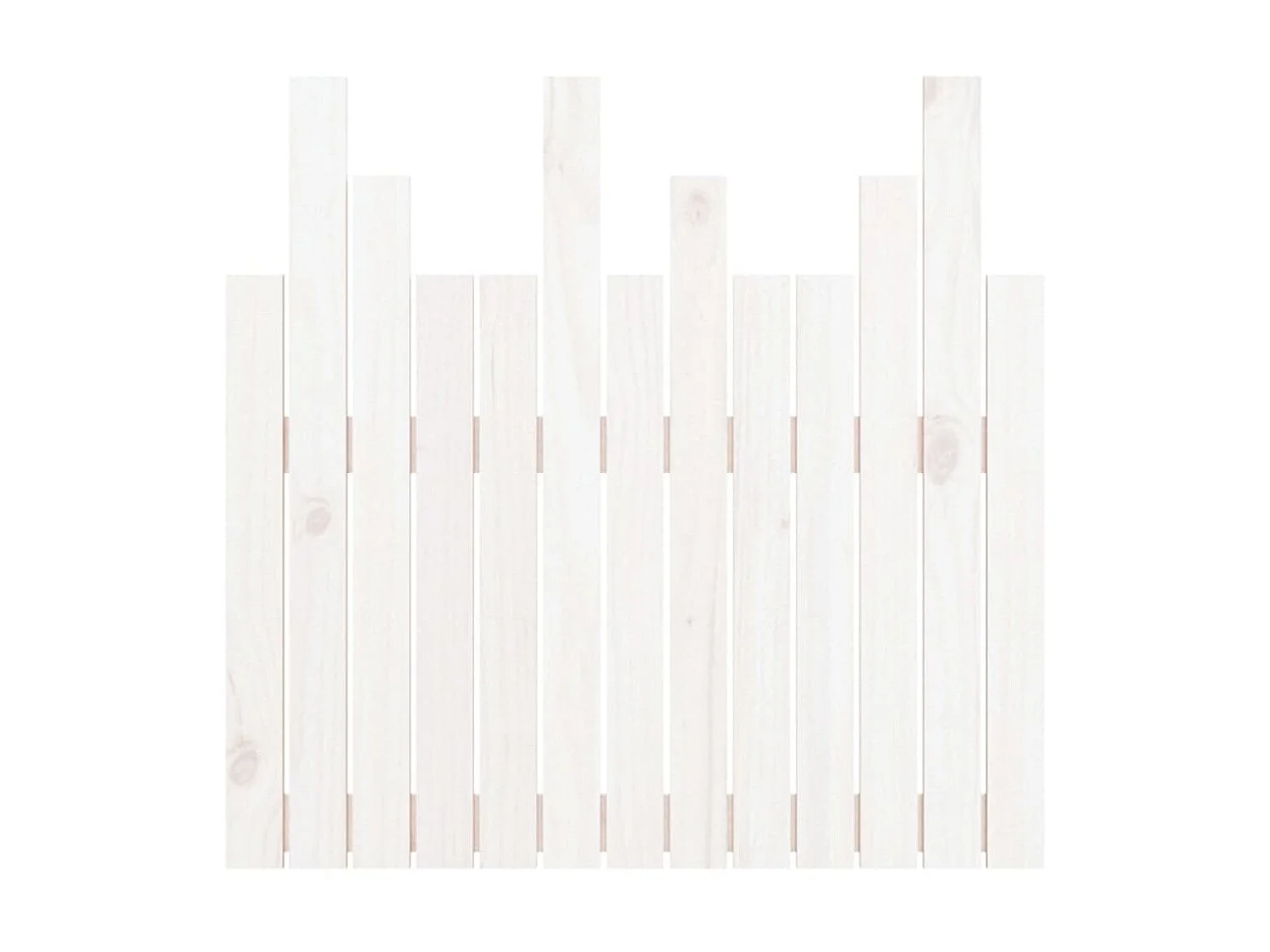 Tête de lit murale Blanc 82,5x3x80 cm Bois massif de pin POI71819 BonneVie Meuble