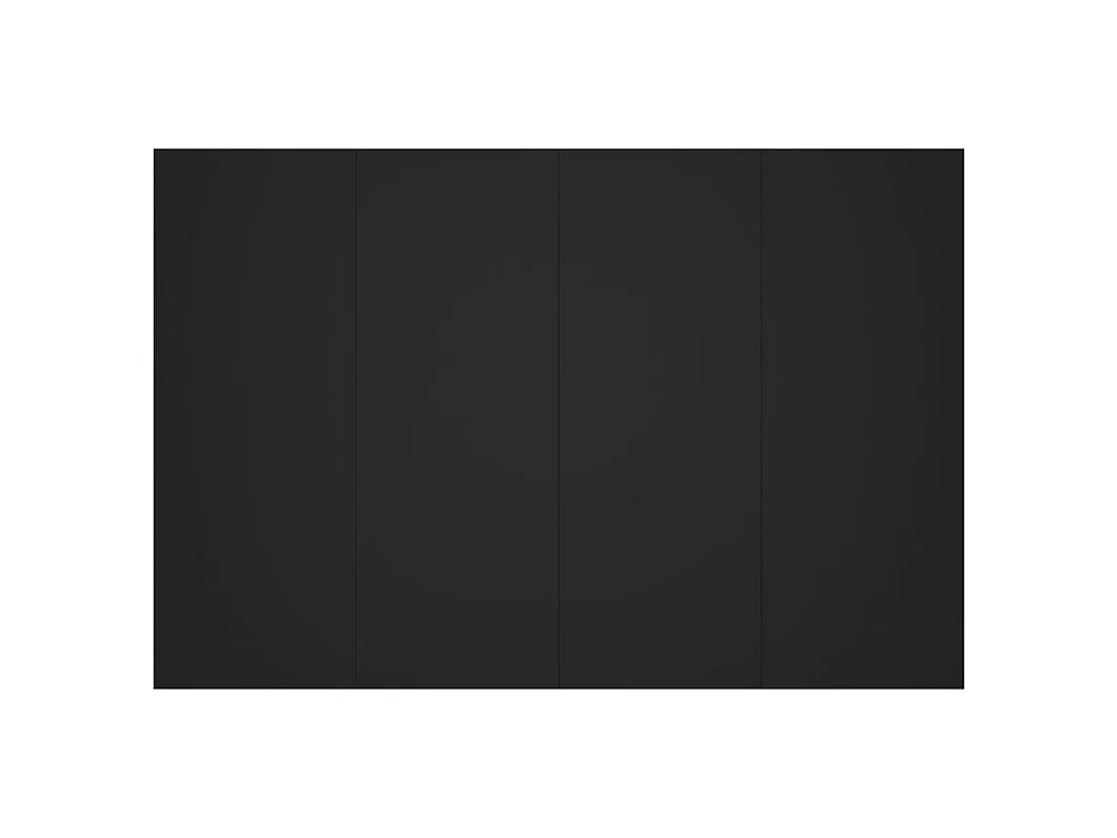 Tête de lit Noir 120x1,5x80 cm Bois d'ingénierie POI11674 BonneVie Meuble