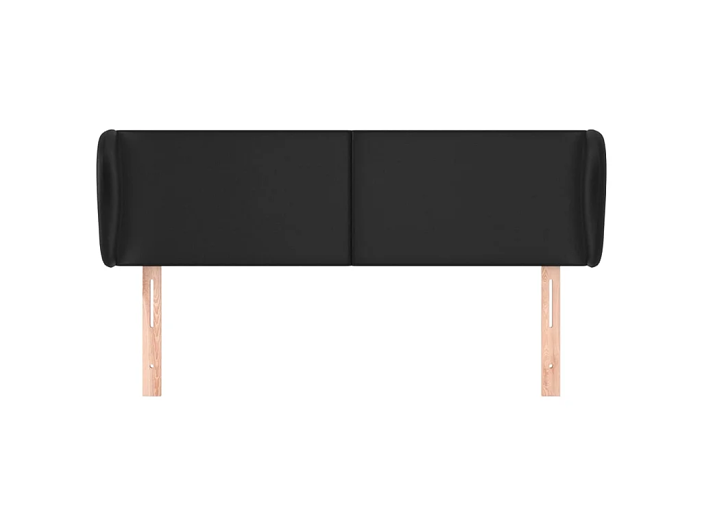 Testiera | Testata del letto ad Orecchio Grigio 147x23x78/88 cm in Similpelle