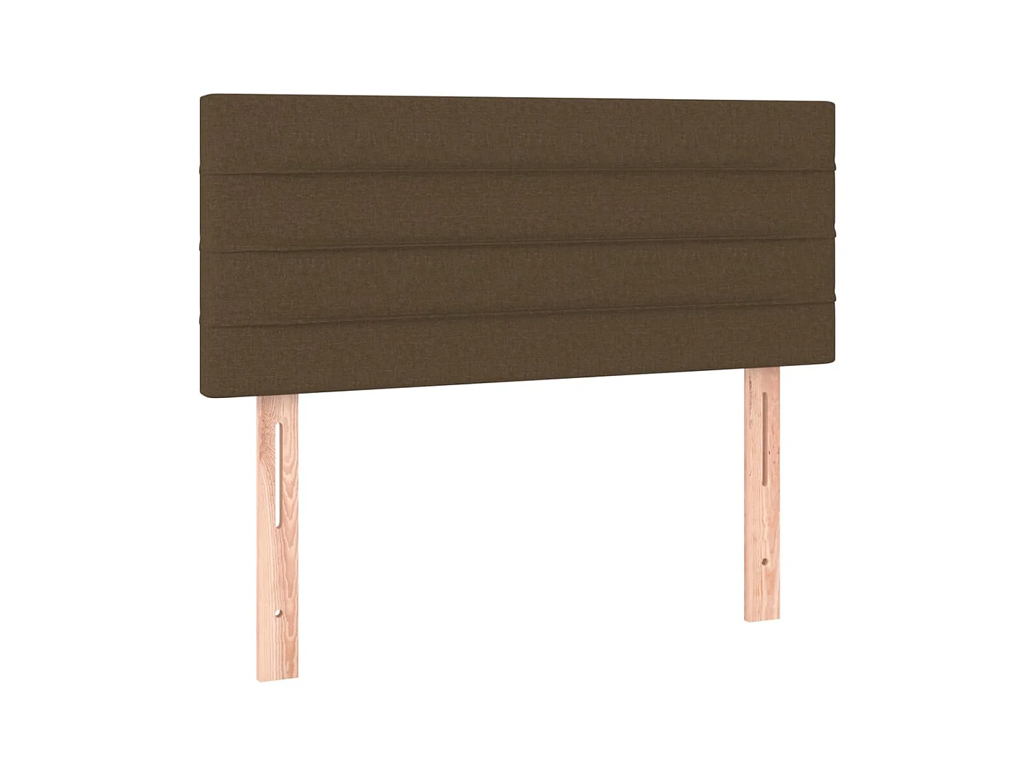 Tête de lit Marron Foncé 100x5x78/88 cm Tissu POI10153 BonneVie Meuble