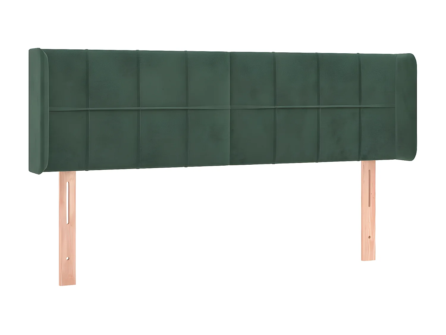 Tête de lit avec oreilles Vert foncé 147x16x78,88 cm Velours PEWV89671 BonneVie Meuble