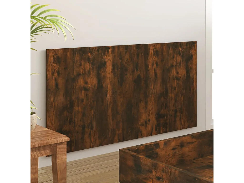 Tête de lit Chêne fumé 160x1,5x80 cm Bois d'ingénierie POI63398 BonneVie Meuble