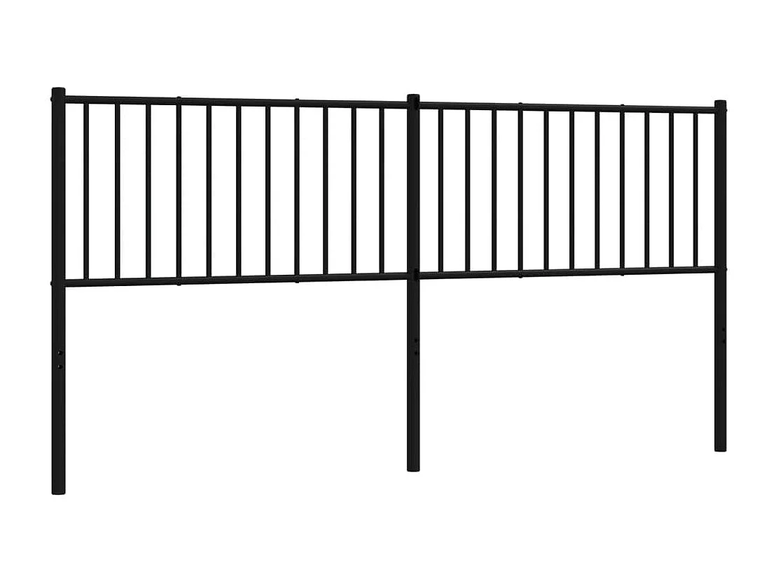 Tête de lit métal noir 180 cm POI69175 BonneVie Meuble