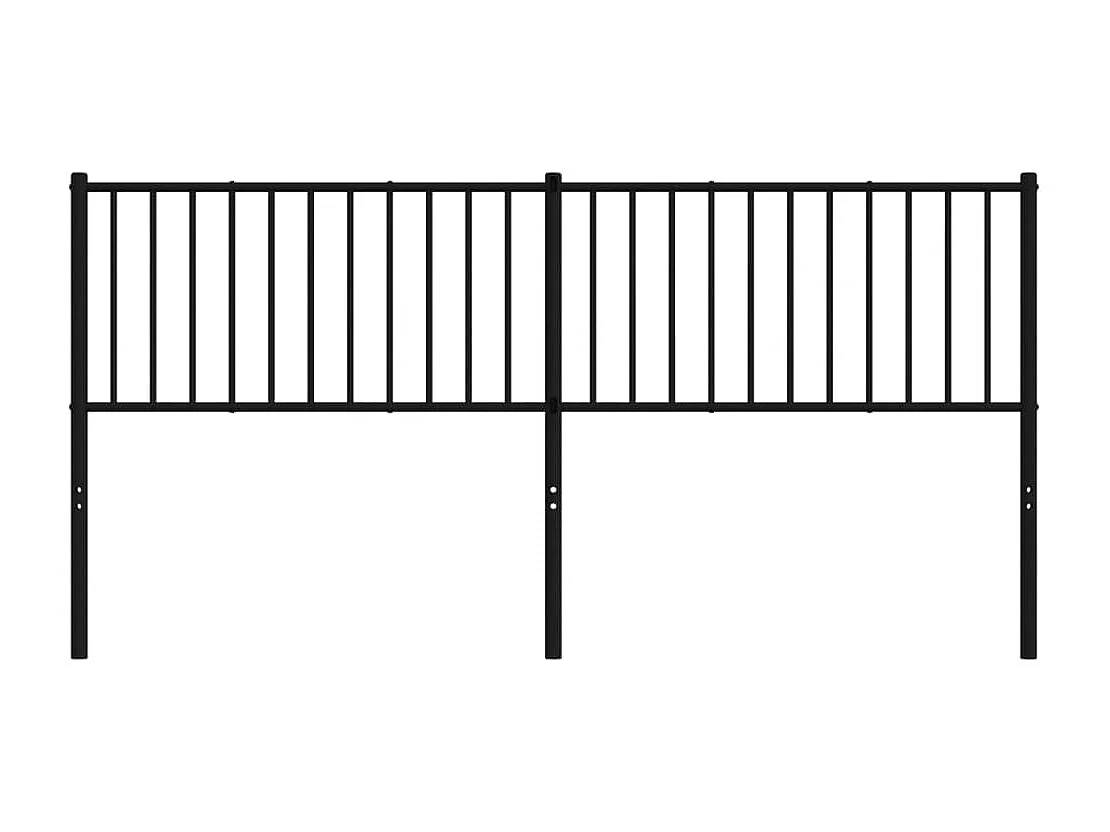 Tête de lit métal noir 180 cm POI69175 BonneVie Meuble