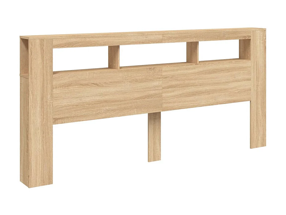 Testiera | Testata del letto LED Rovere Sonoma 220x18,5x103,5 cm Legno Multistrato