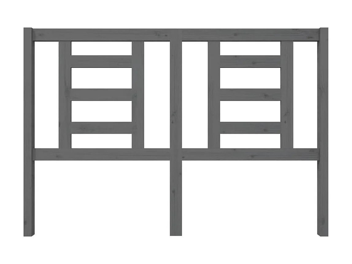 Testiera | Testata del letto per Letto Grigia 146x4x100cm in Legno Massello di Pino