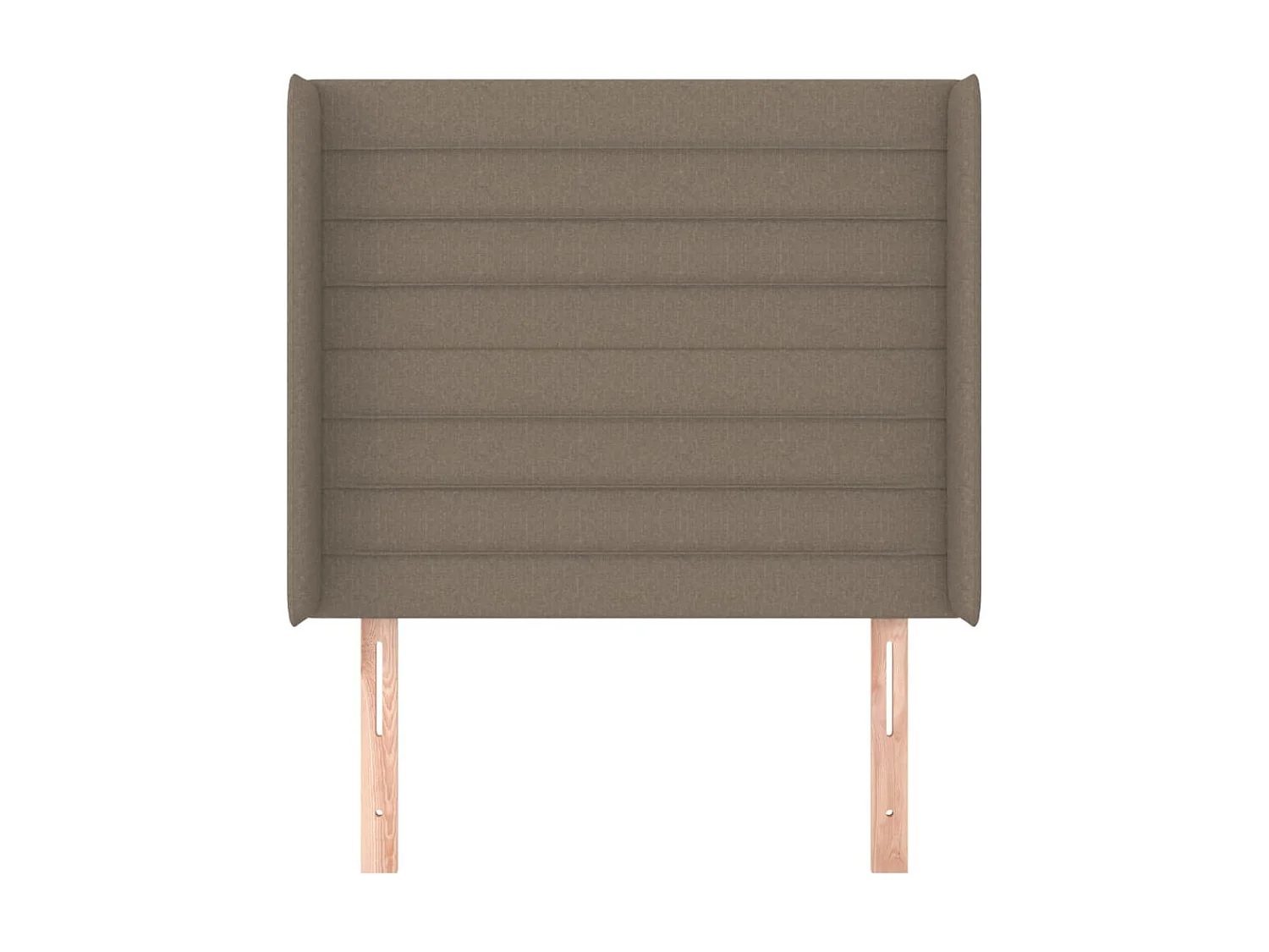 Tête de lit avec oreilles Taupe 93x16x118/128 cm Tissu POI77154 BonneVie Meuble