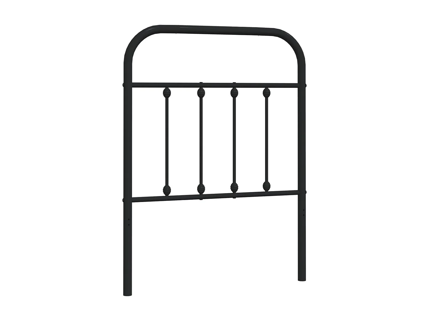 Tête de lit métal noir 75 cm POI44729 BonneVie Meuble