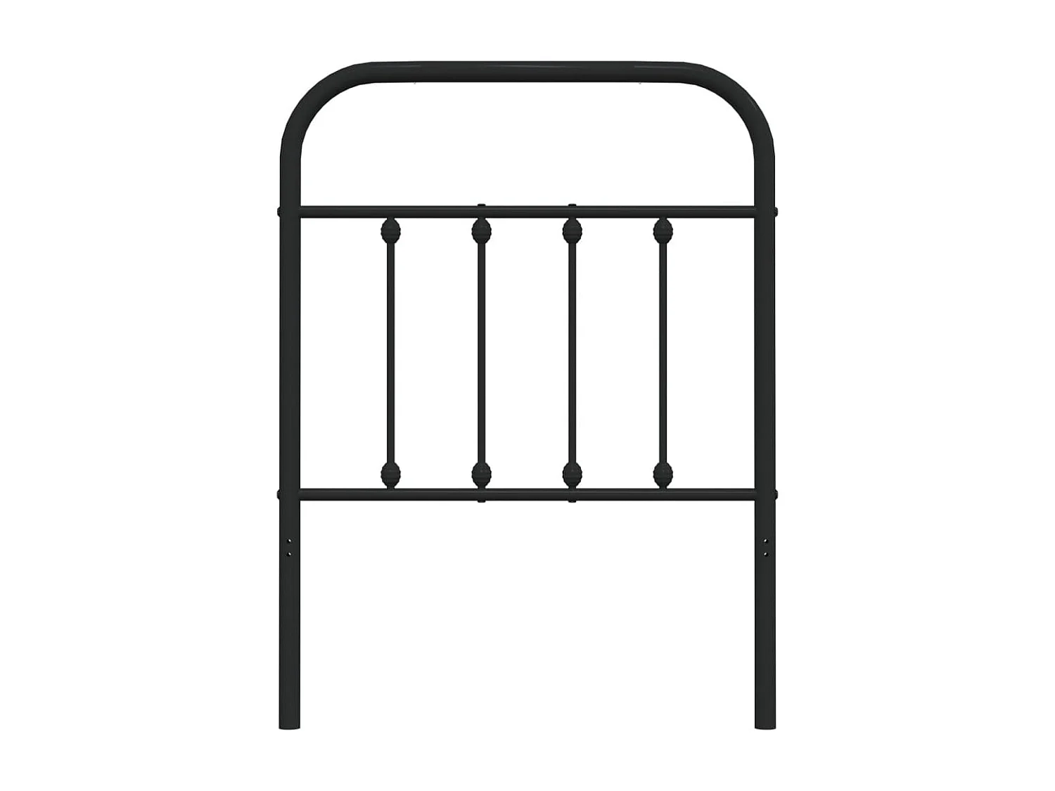 Tête de lit métal noir 75 cm POI44729 BonneVie Meuble
