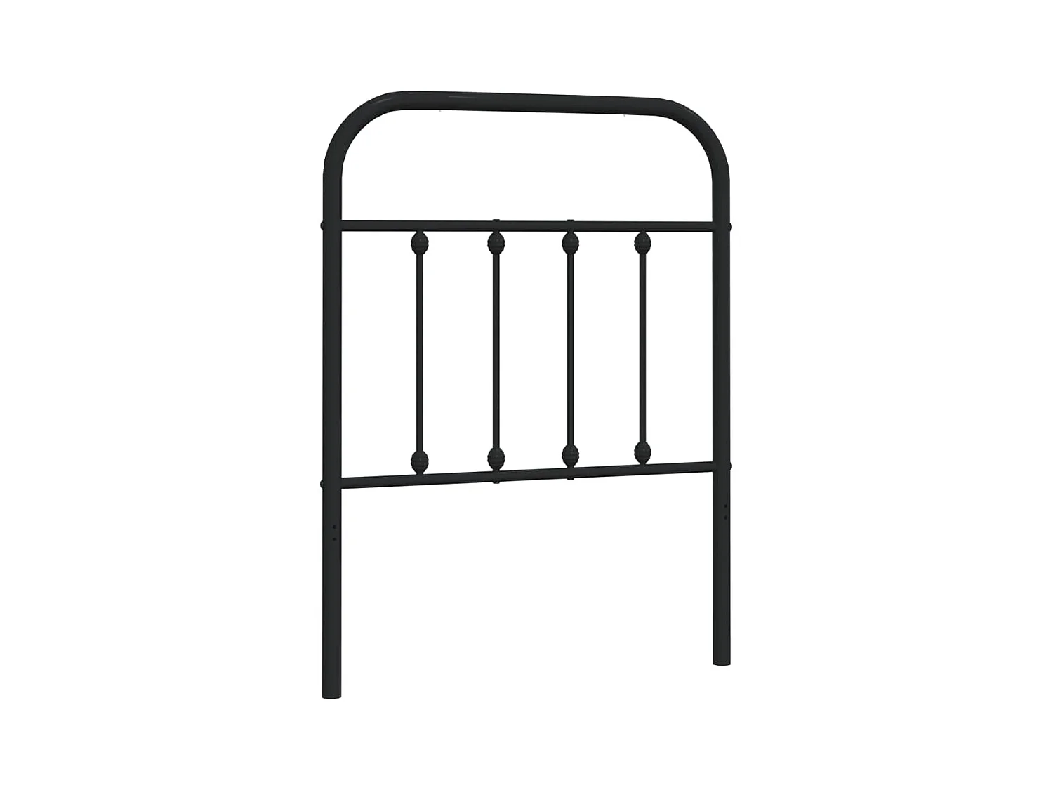 Tête de lit métal noir 75 cm POI44729 BonneVie Meuble