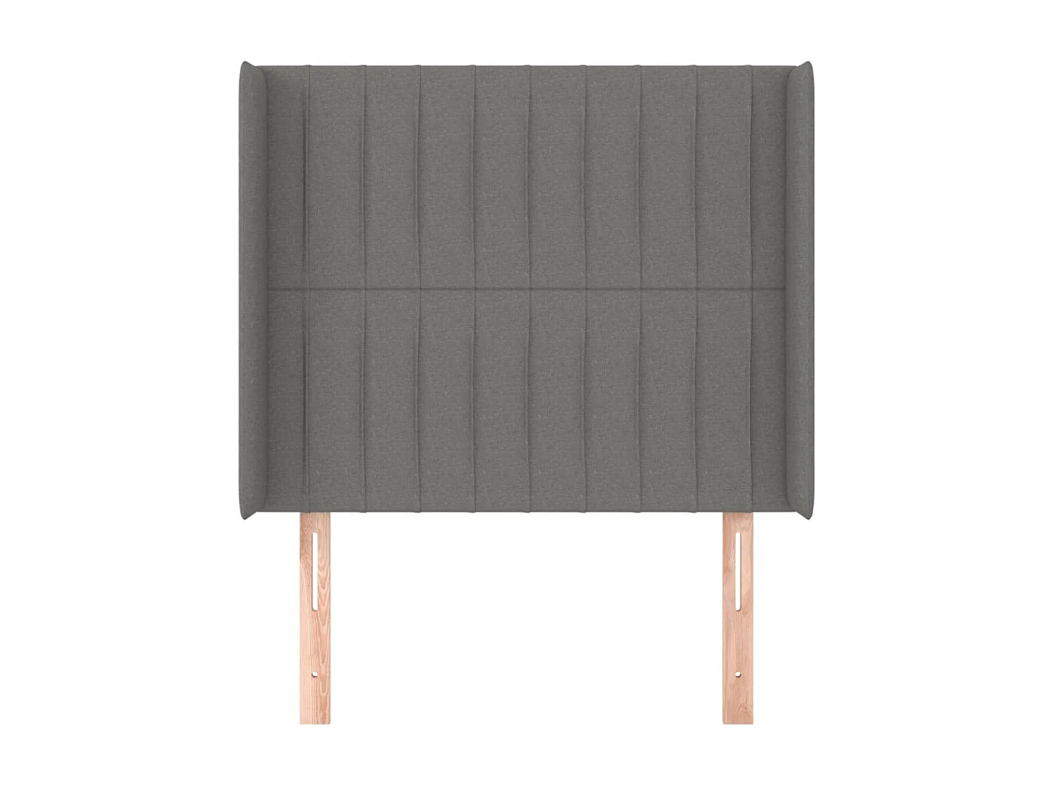 Tête de lit avec oreilles Gris foncé 103x16x118/128 cm Tissu POI72579 BonneVie Meuble