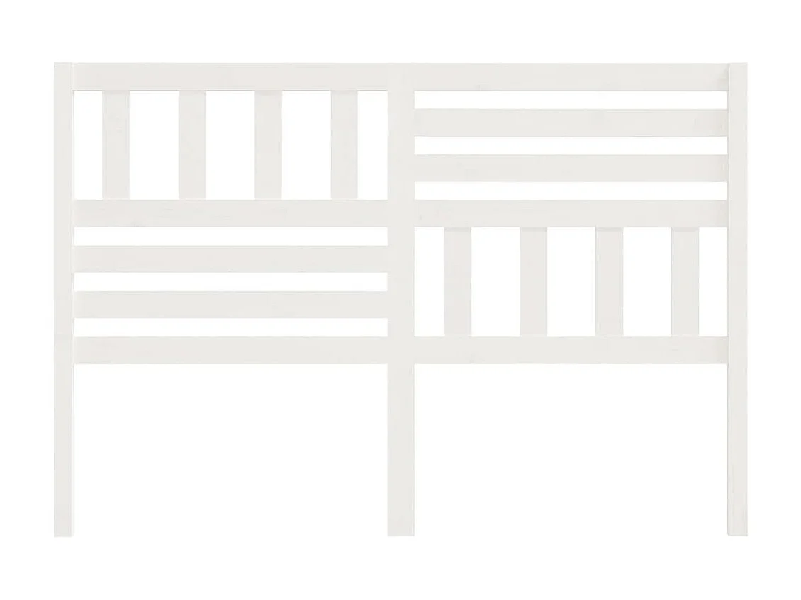 Cabeceira de cama 166x4x100 cm pinho maciço branco PT384443