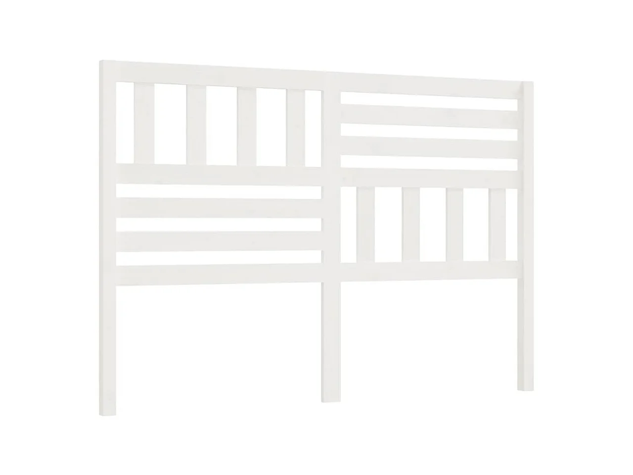 Tête de lit Blanc 166x4x100 cm Bois massif de pin POI83822 BonneVie Meuble
