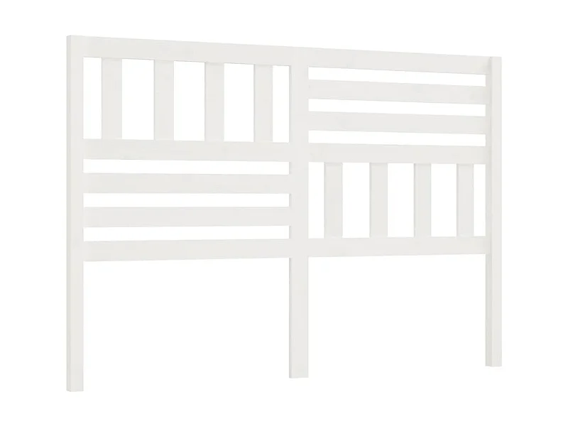 Cabeceira de cama 166x4x100 cm pinho maciço branco PT384443