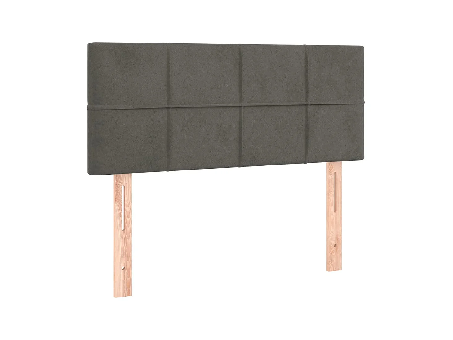 Tête de lit Gris foncé 100x5x78/88 cm Velours POI32203 BonneVie Meuble